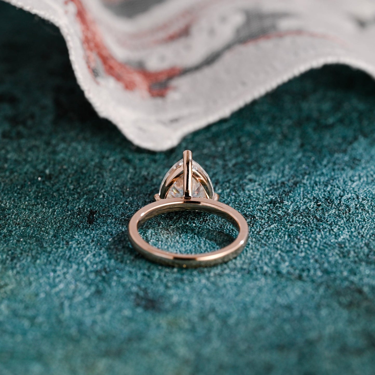 CausYou trillion cut diamond engagement ring CausYou Solid Gold D/VS1 Trillion Cut Lab Grown Diamond Ring, Trilliant Engagement Ring, Wedding Bridal Ring