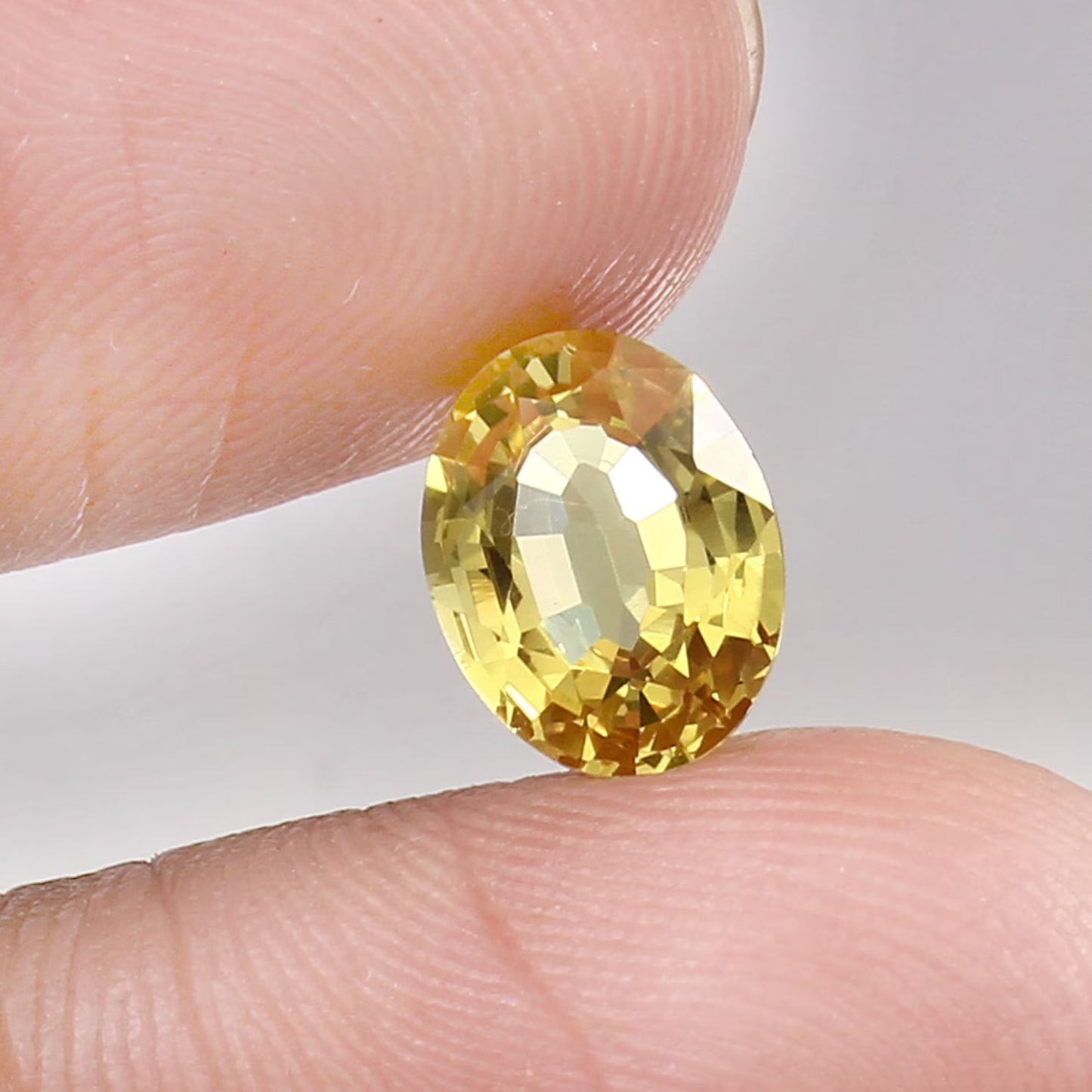 Lab Grown Oval Cut Yellow Sapphire for Birthstone Jewelry Making