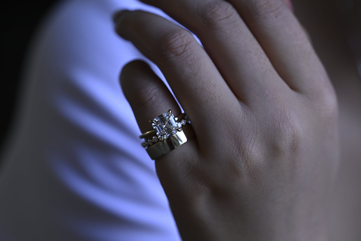 Asscher Bridal Set