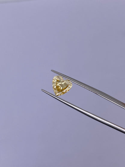 IGI Certificate Heart Cut Yellow Lab Diamond