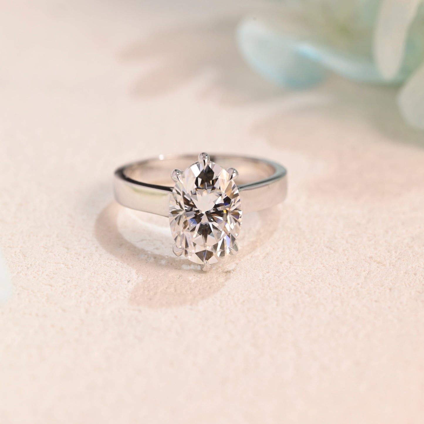 solid-gold-oval-cut-moissanite-engagement-ring