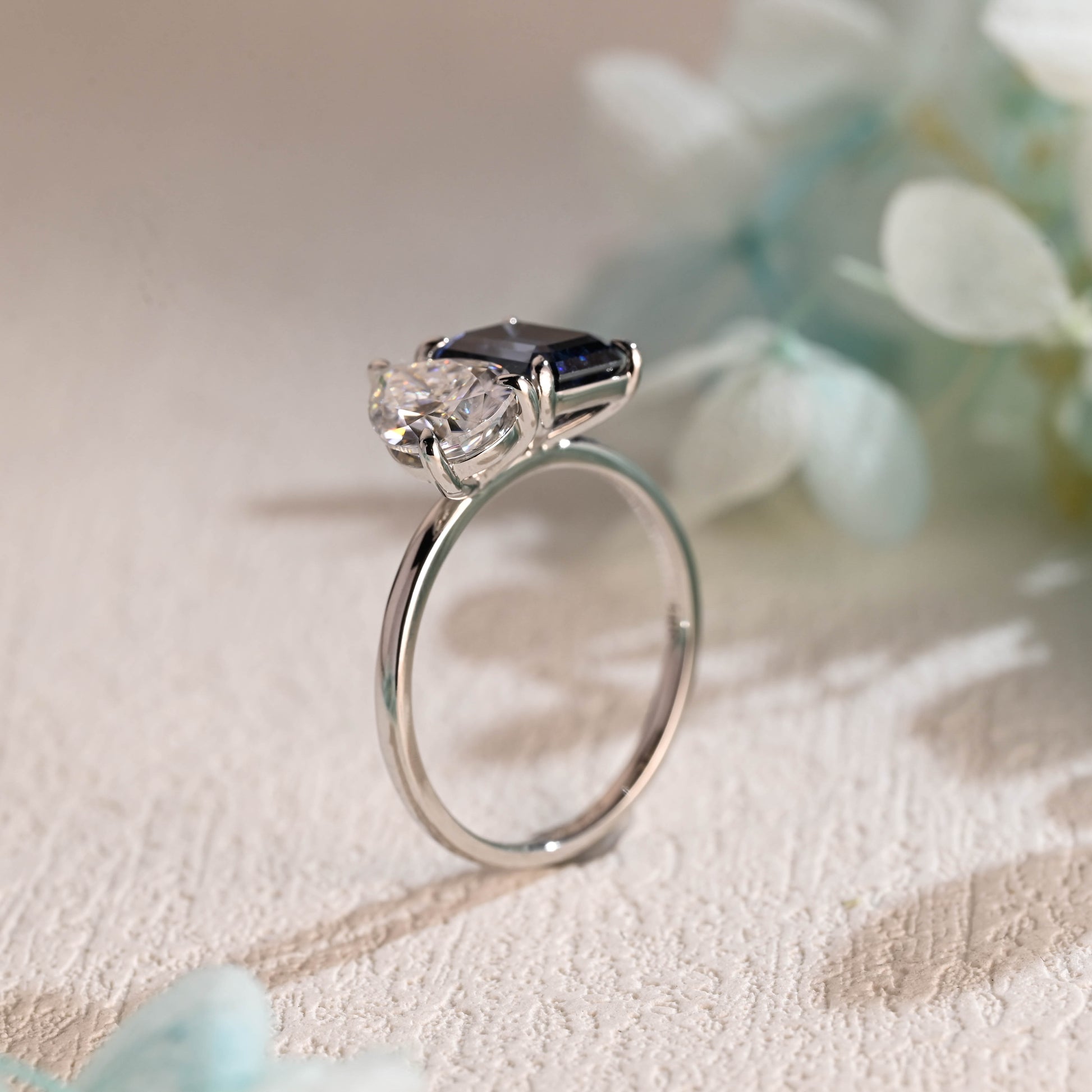 toi-et-moi-wedding-ring-blue-moissanite-ring-emerald-cut-ring