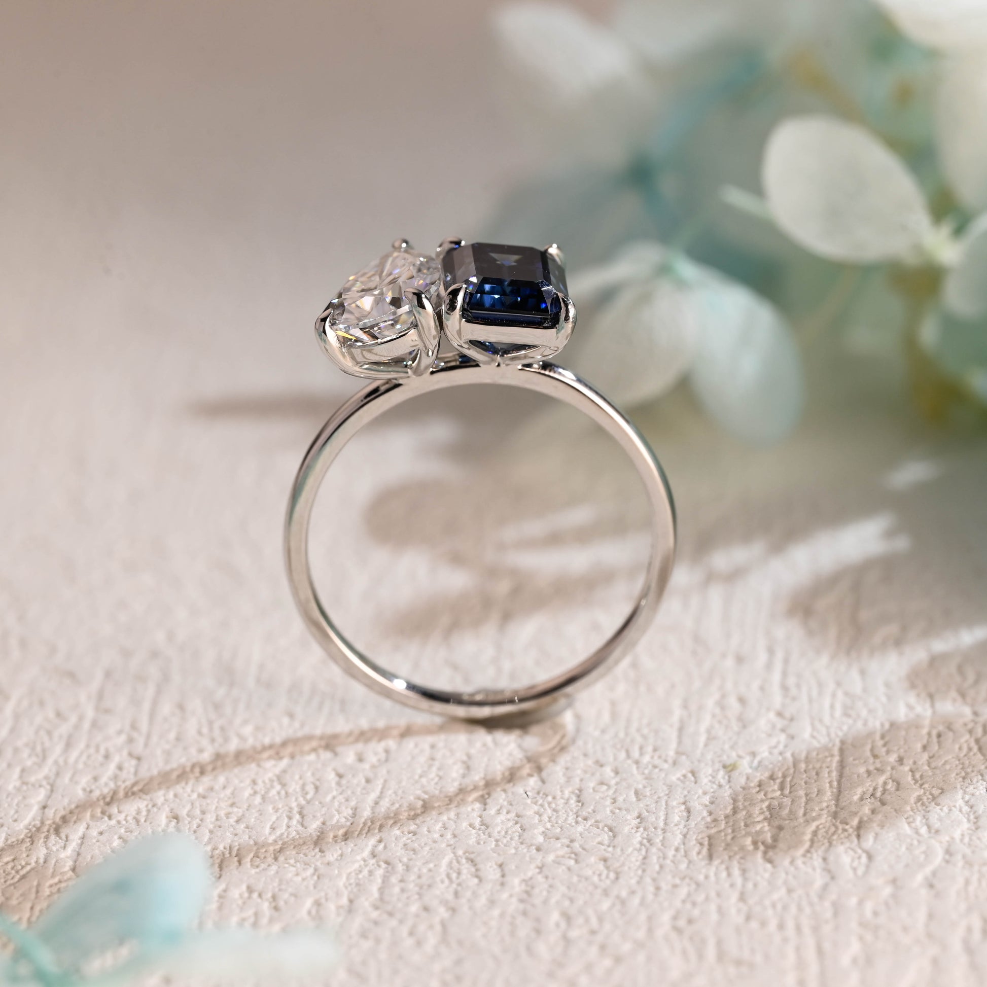 toi-et-moi-wedding-ring-blue-moissanite-ring-emerald-cut-ring