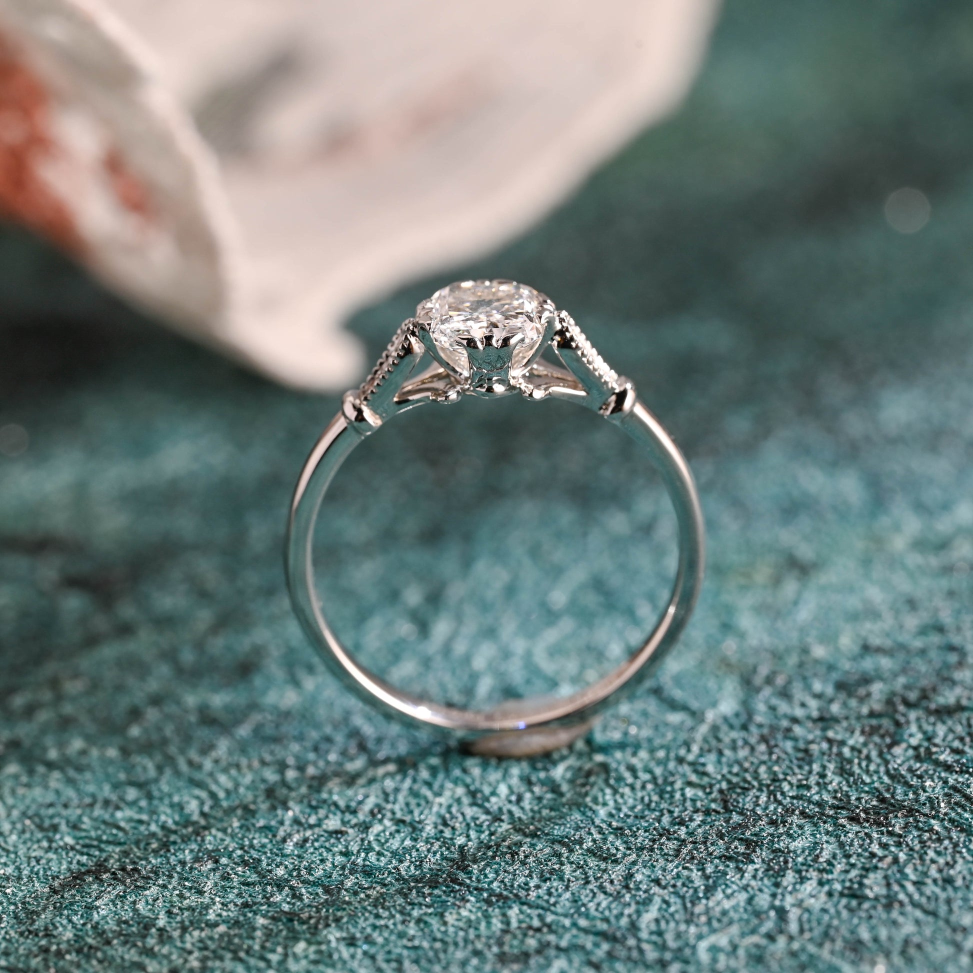 cushion-cut-lab-grown-diamond-engagement-ring-wedding-ring