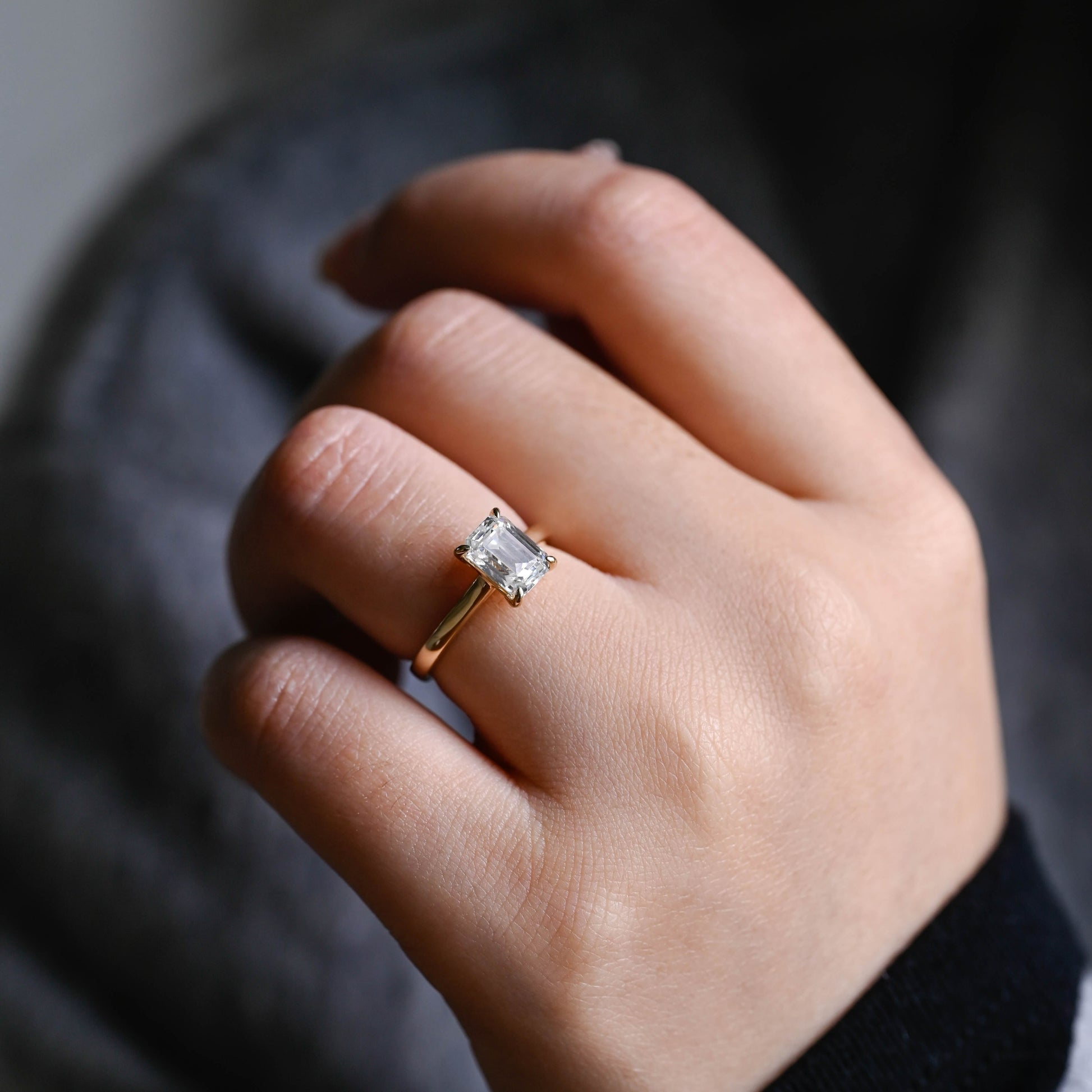 emerald-cut-moissanite-engagement-ring-solid-gold-ring-promise-ring-gift