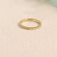 Solid Gold Half Eternity Round Cut Moissanite Wedding Band