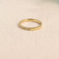 Solid Gold Half Eternity Round Cut Moissanite Wedding Band