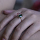 Solid Gold Toi Et Moi Emerald & Pear Cut Engagement Ring