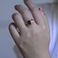 Solid Gold Toi Et Moi Emerald & Pear Cut Engagement Ring