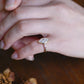 Bezel Solid Gold Marquise Cut Moissanite Engagement Ring