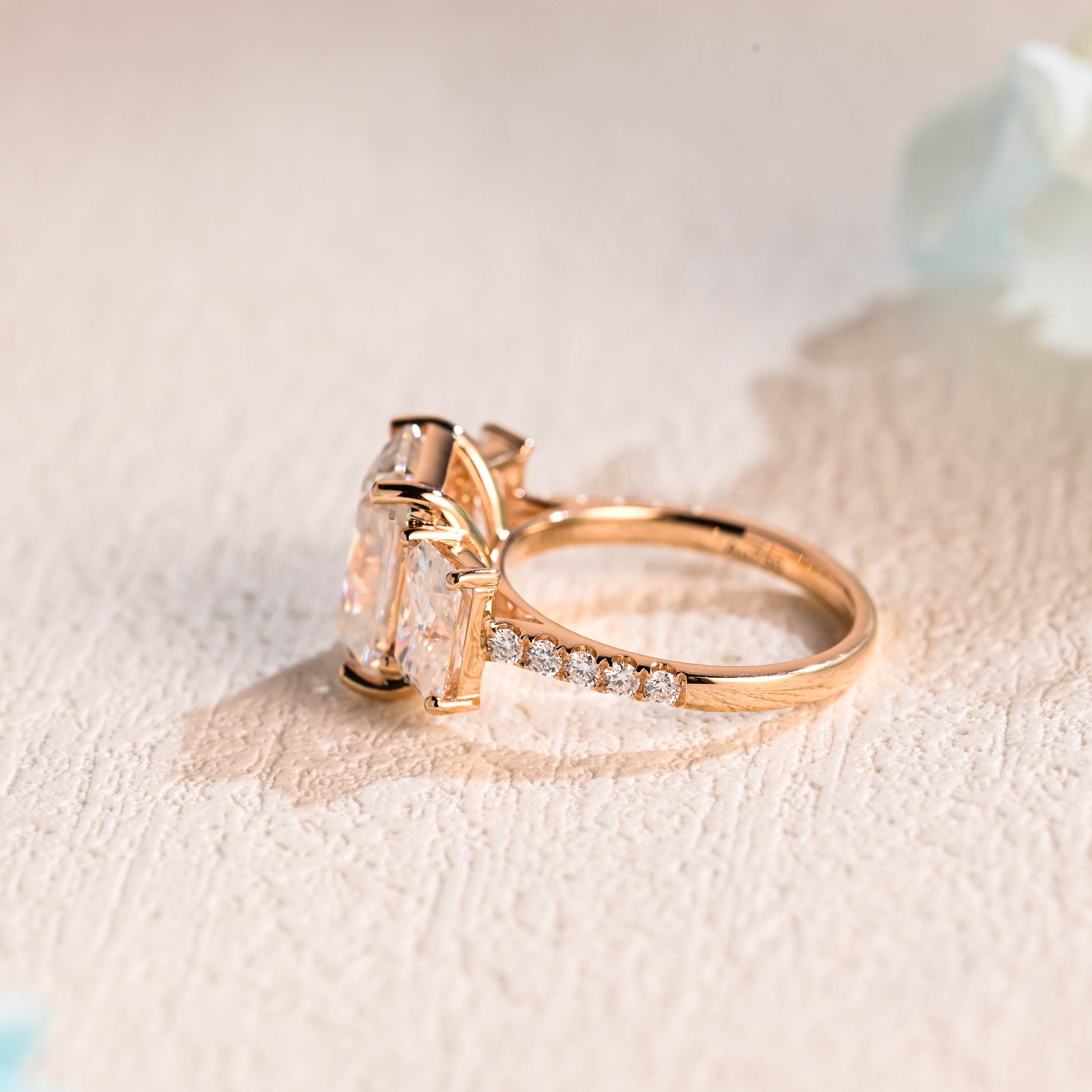 Radiant-cut-moissanite-engagement-ring-solid-gold-ring-promise-ring-gift