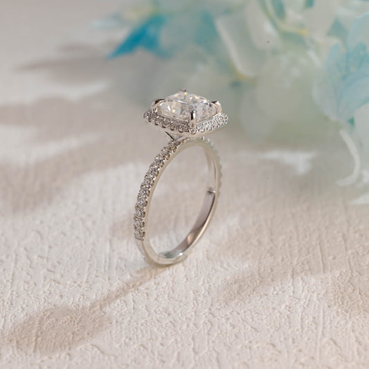 solid-gold-cushion-cut-moissanite-engagement-ring-paved-halo-ring