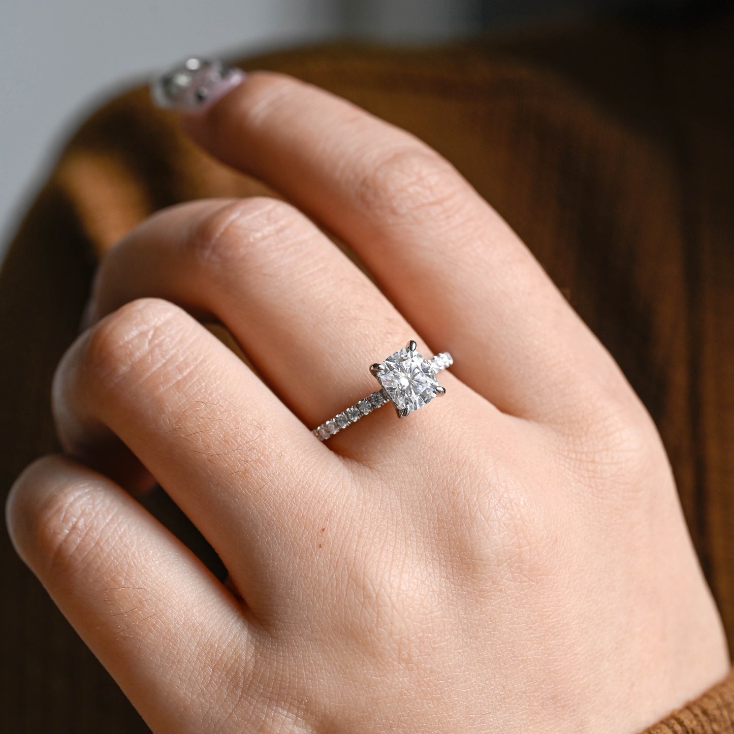 solid-gold-cushion-cut-moissanite-engagement-ring-hidden-halo-paved-ring