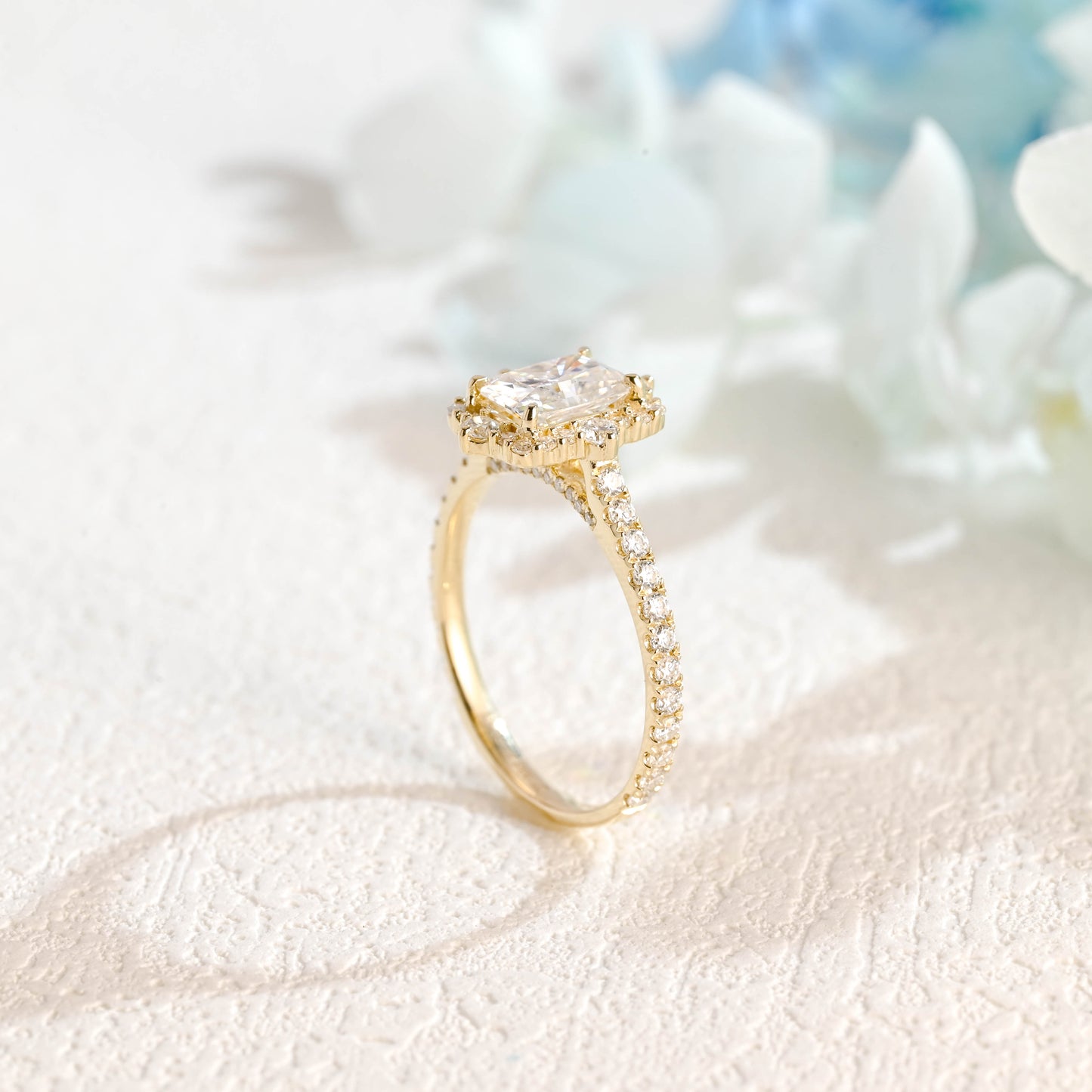 radiant-cut-moissanite-engagement-ring-halo-ring-cathedral-setting-ring