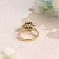 Solid-gold-radiant-cut-moissanite-engagement-ring-three-stone-ring