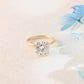 Tulip-Setting-Solid-Gold-Round-Cut-Moissanite-Engagement-Ring