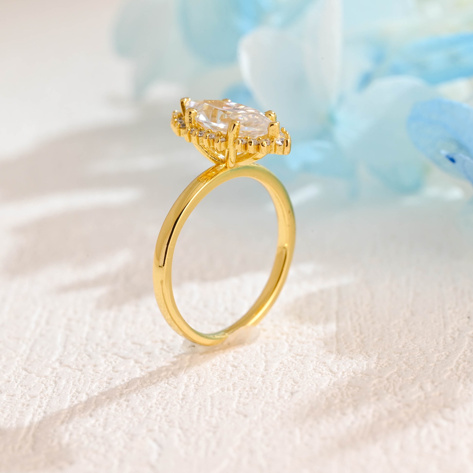 solid-gold-marquise-cut-moissanite-engagement-ring-halo-ring