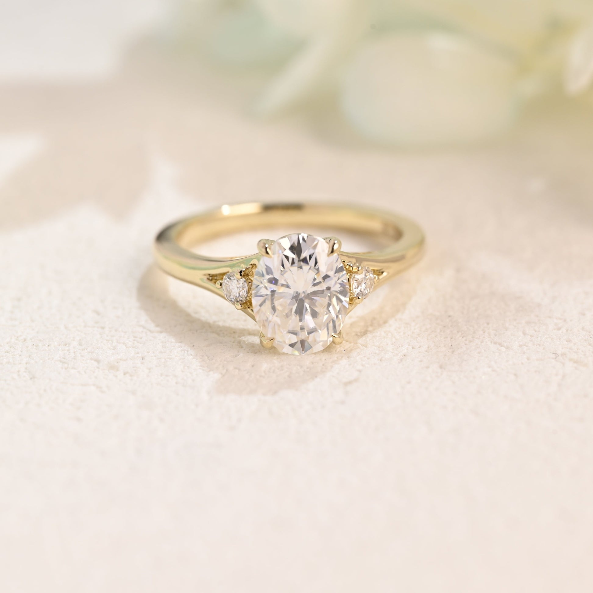 solid-gold-oval-cut-moissanite-engagement-ring