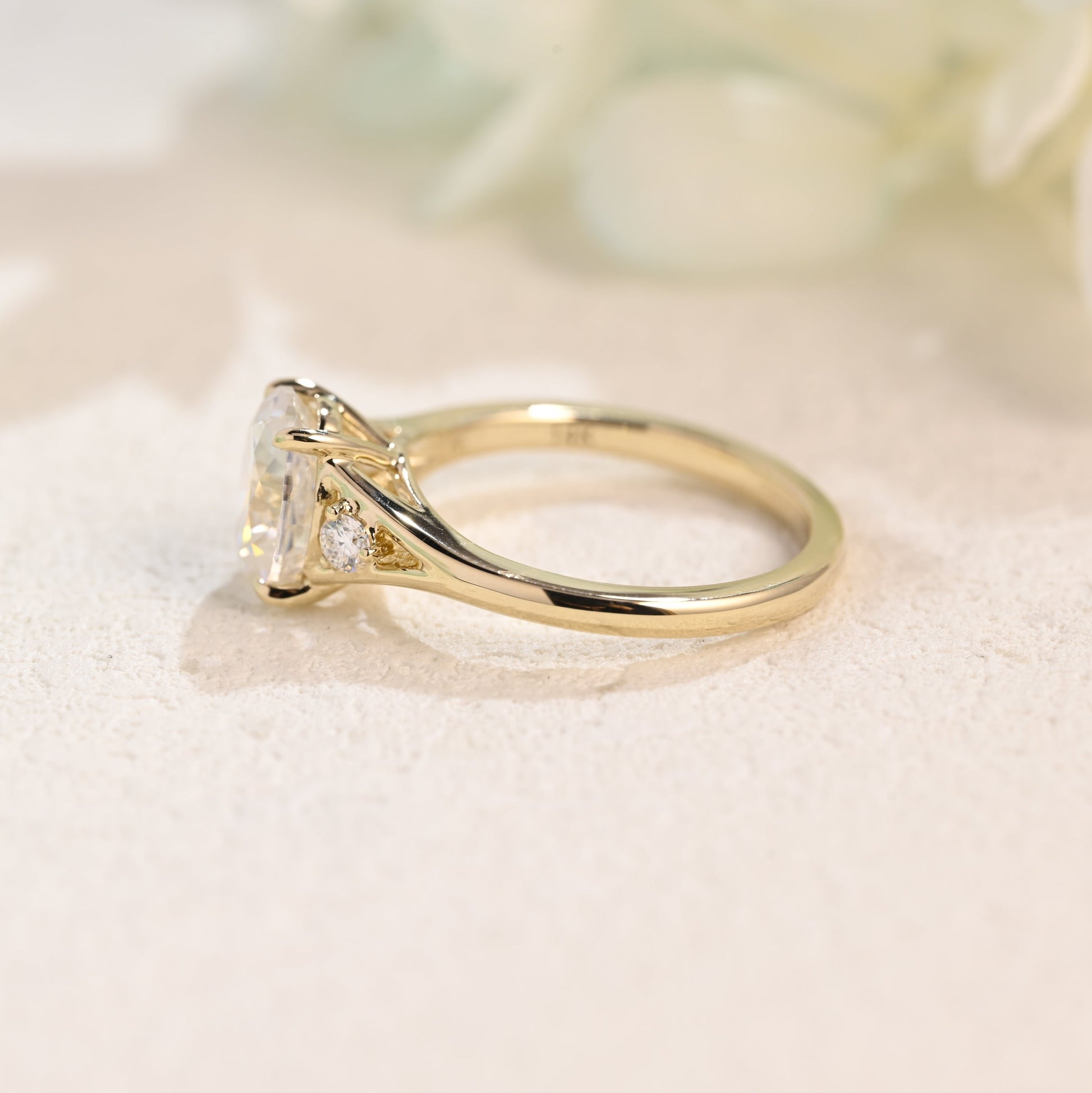 solid-gold-oval-cut-moissanite-engagement-ring