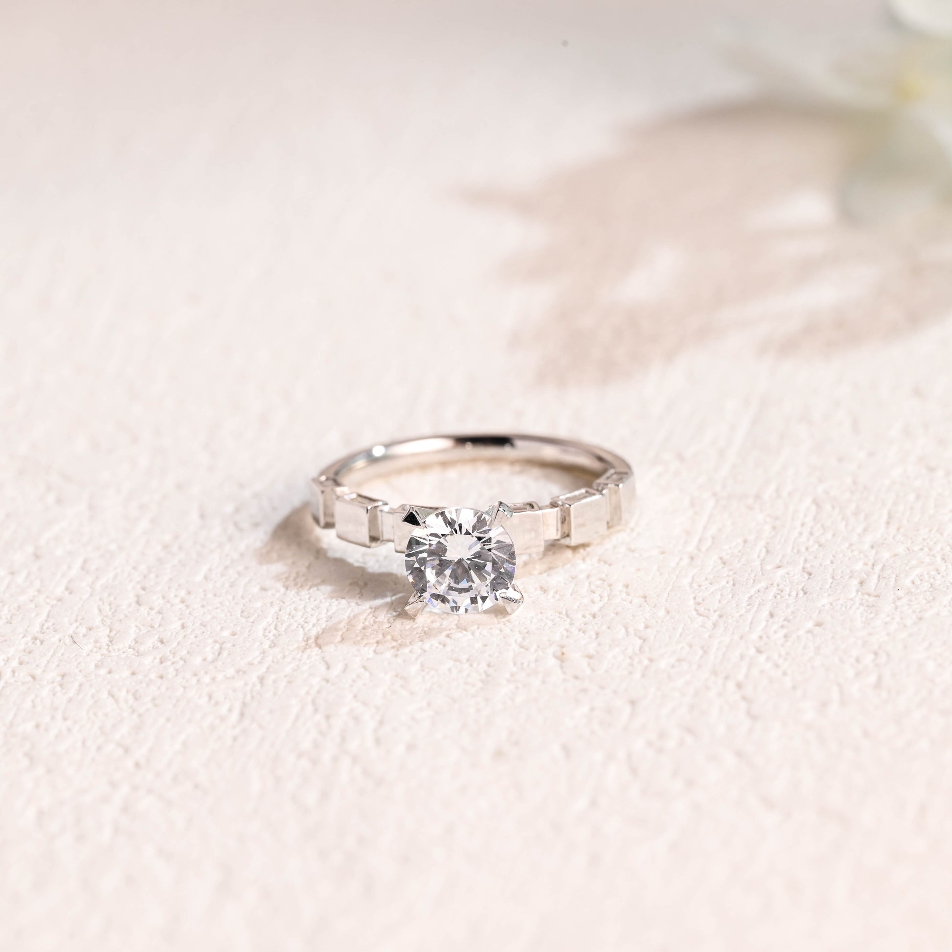 solid-gold-round-cut-moissanite-engagement-ring