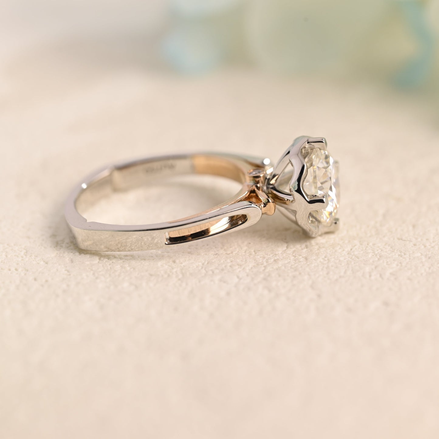 solid-gold-round-cut-moissanite-engagement-ring