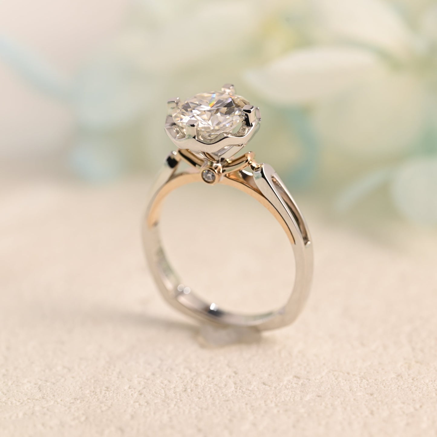 solid-gold-round-cut-moissanite-engagement-ring