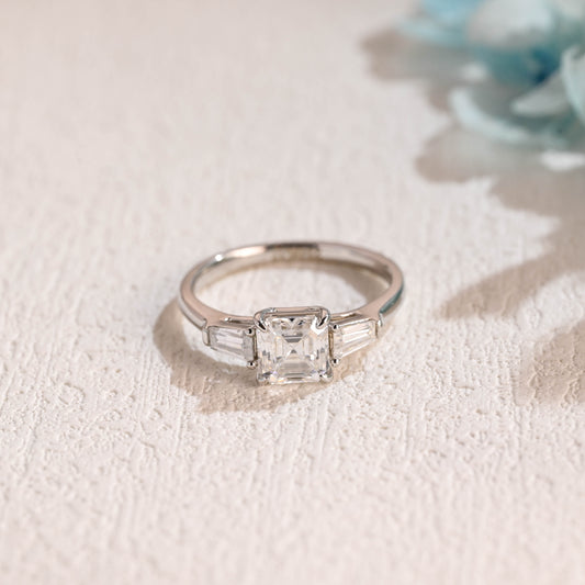 asscher-cut-moissanite-ring-engagement-ring-wedding-ring