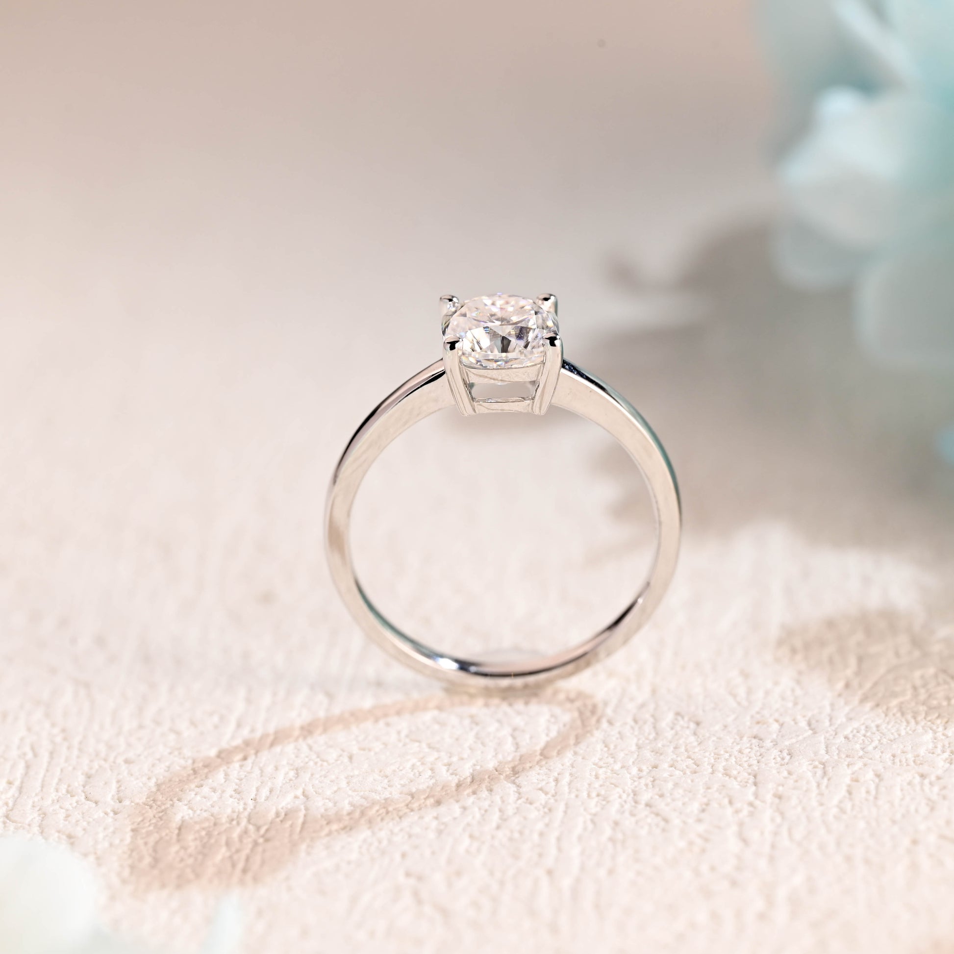 Cushion-cut-moissanite-engagement-ring-solid-gold-ring-promise-ring-gift