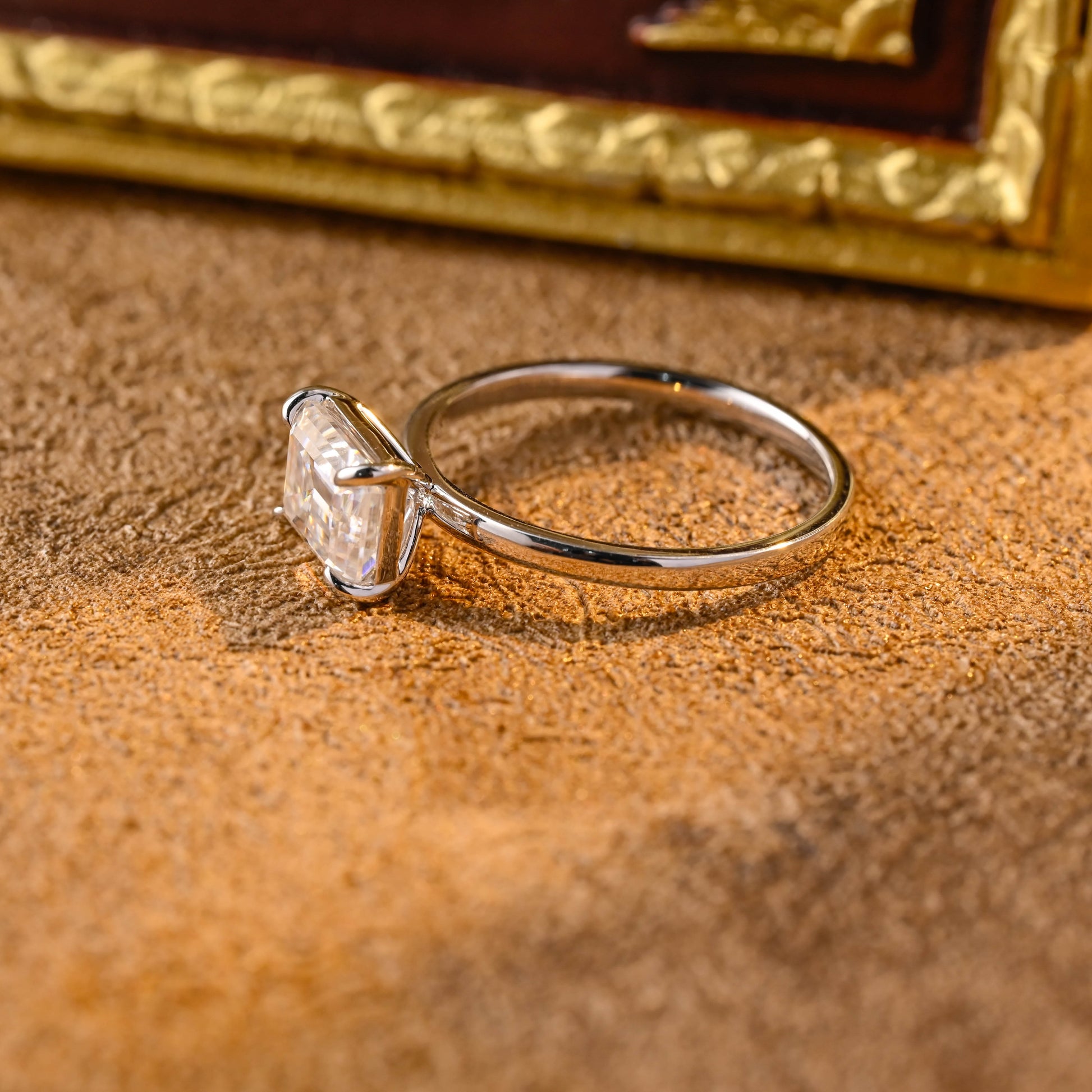 solid-gold-emerald-cut-diamond-engagement-ring-solitaire-ring