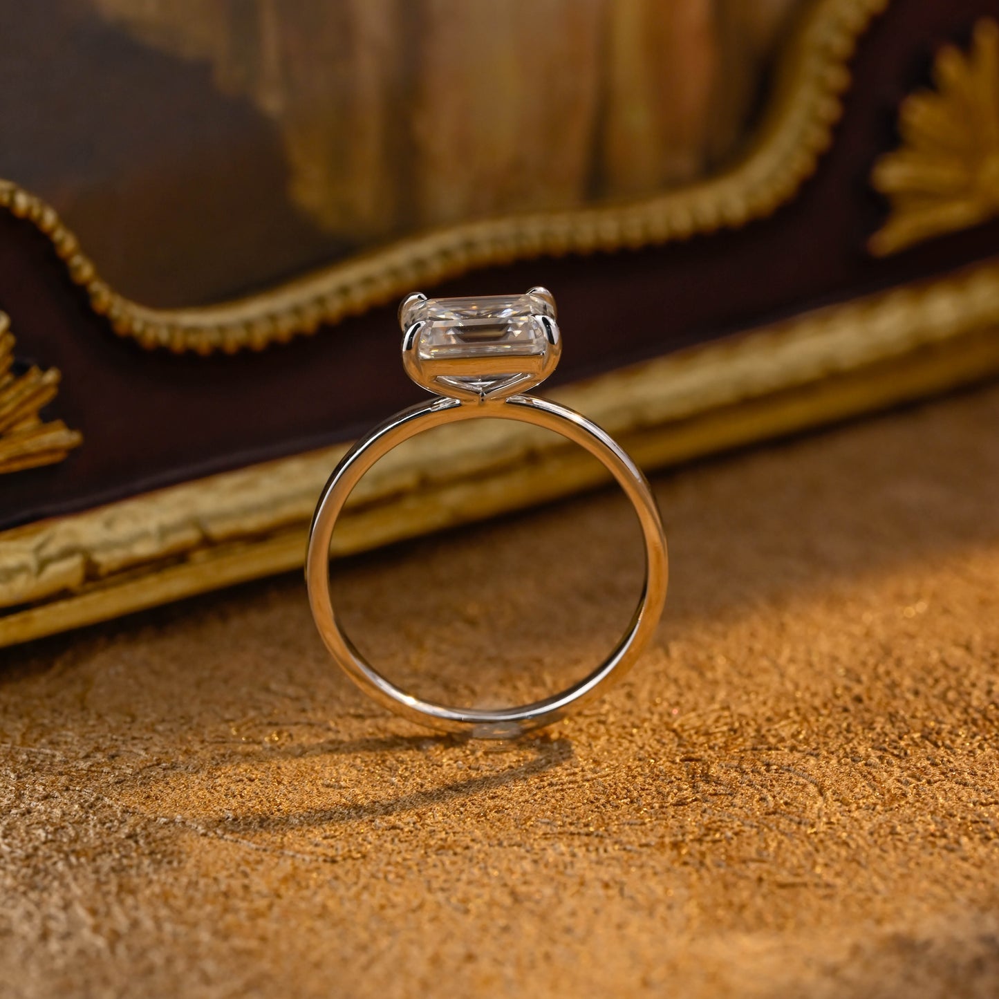 solid-gold-emerald-cut-diamond-engagement-ring-solitaire-ring