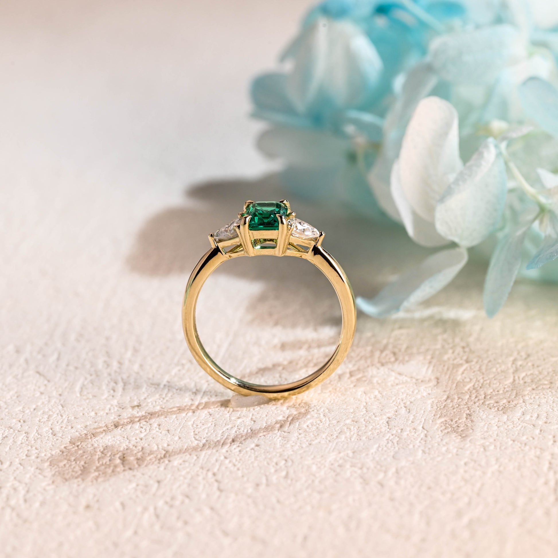 emerald-engagement-ring-solid-gold-ring-promise-ring-gift