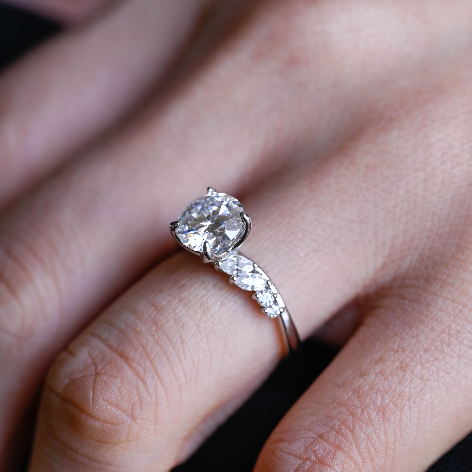 solid-gold-round-cut-moissanite-engagement-ring