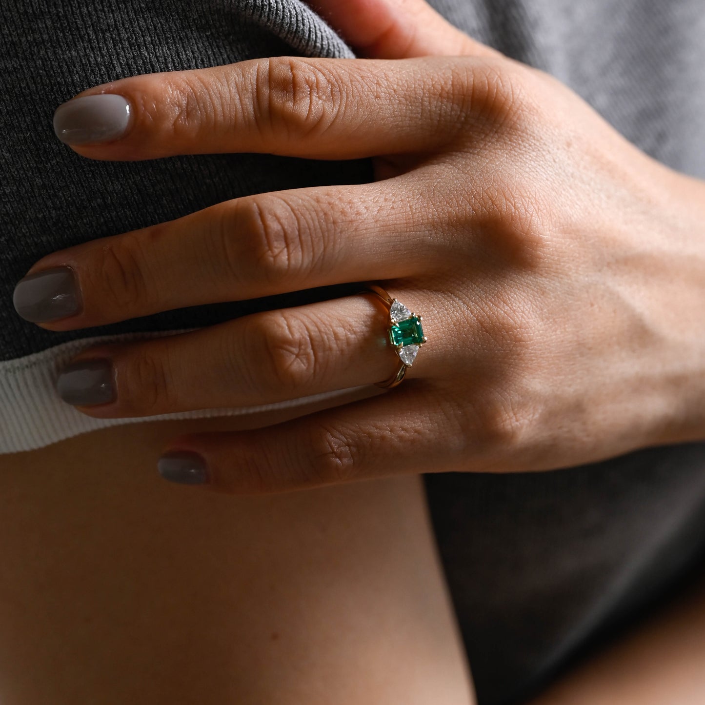 emerald-engagement-ring-solid-gold-ring-promise-ring-gift