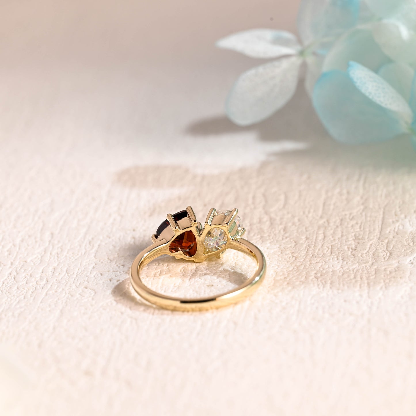 solid-gold-toi-et-moi-heart-cut-pear-cut-garnet-moissanite-engagement-ring