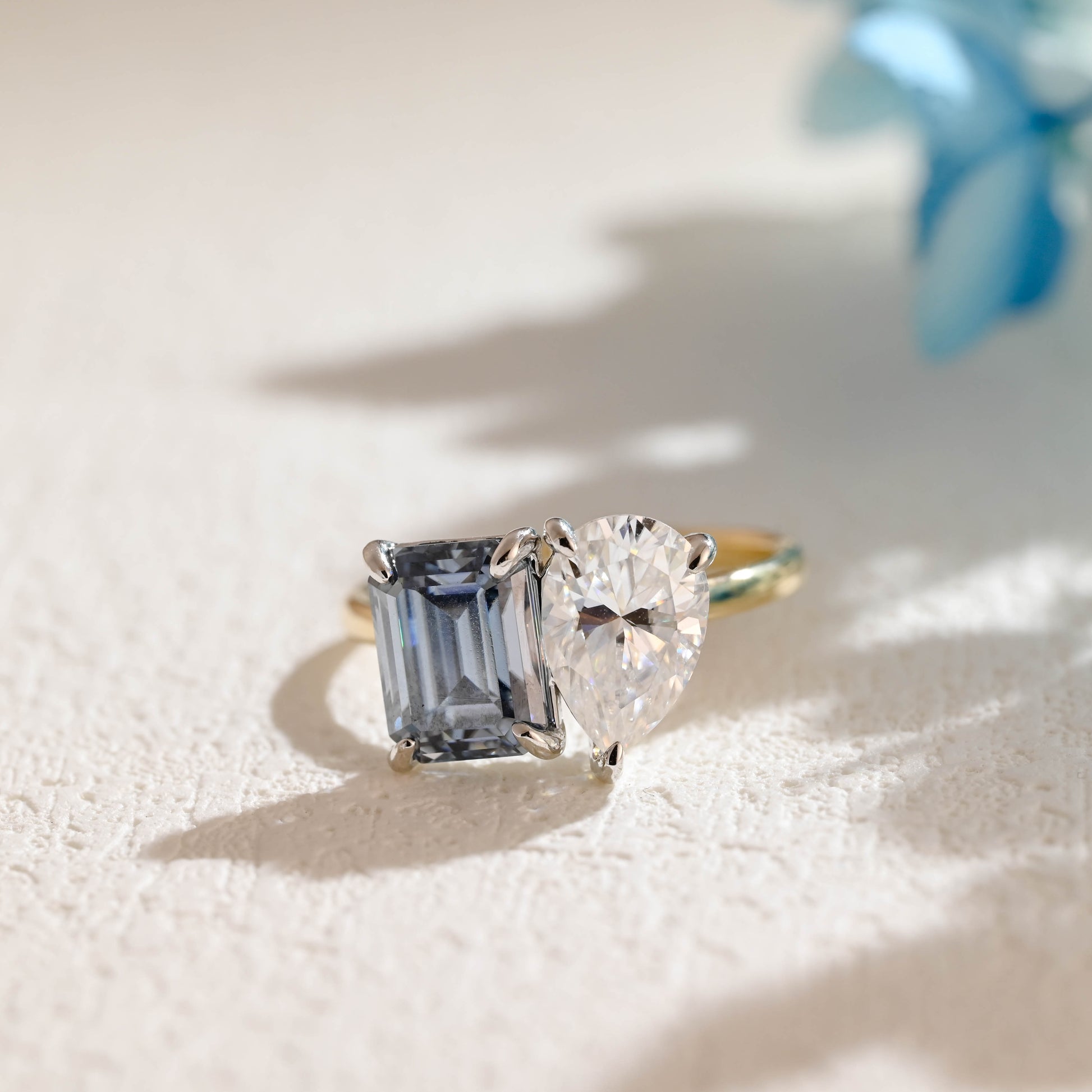 blue-moissanite-ring-toi-et-moi-engagement-ring-wedding-ring-two-tone-ring