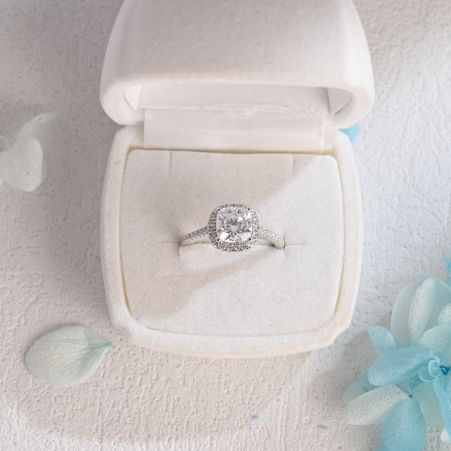 Cushion-Cut-Moissanite-engagement-ring-solid-gold-ring-promise-ring-gift