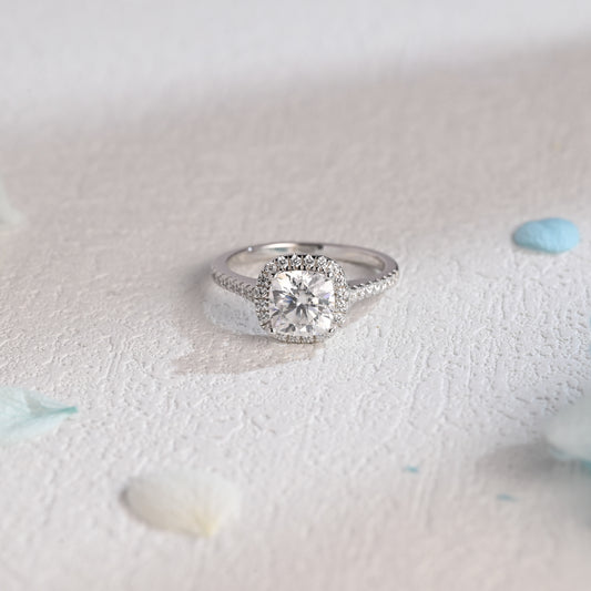 Cushion-Cut-Moissanite-engagement-ring-solid-gold-ring-promise-ring-gift
