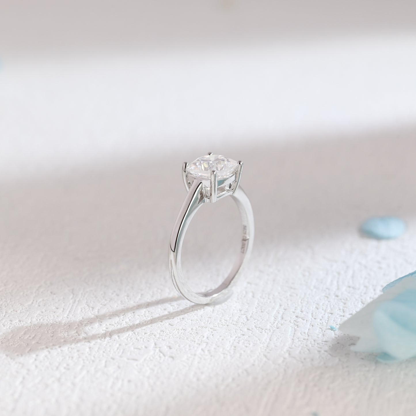 Cushion-cut-moissanite-engagement-ring-solid-gold-ring-promise-ring-gift