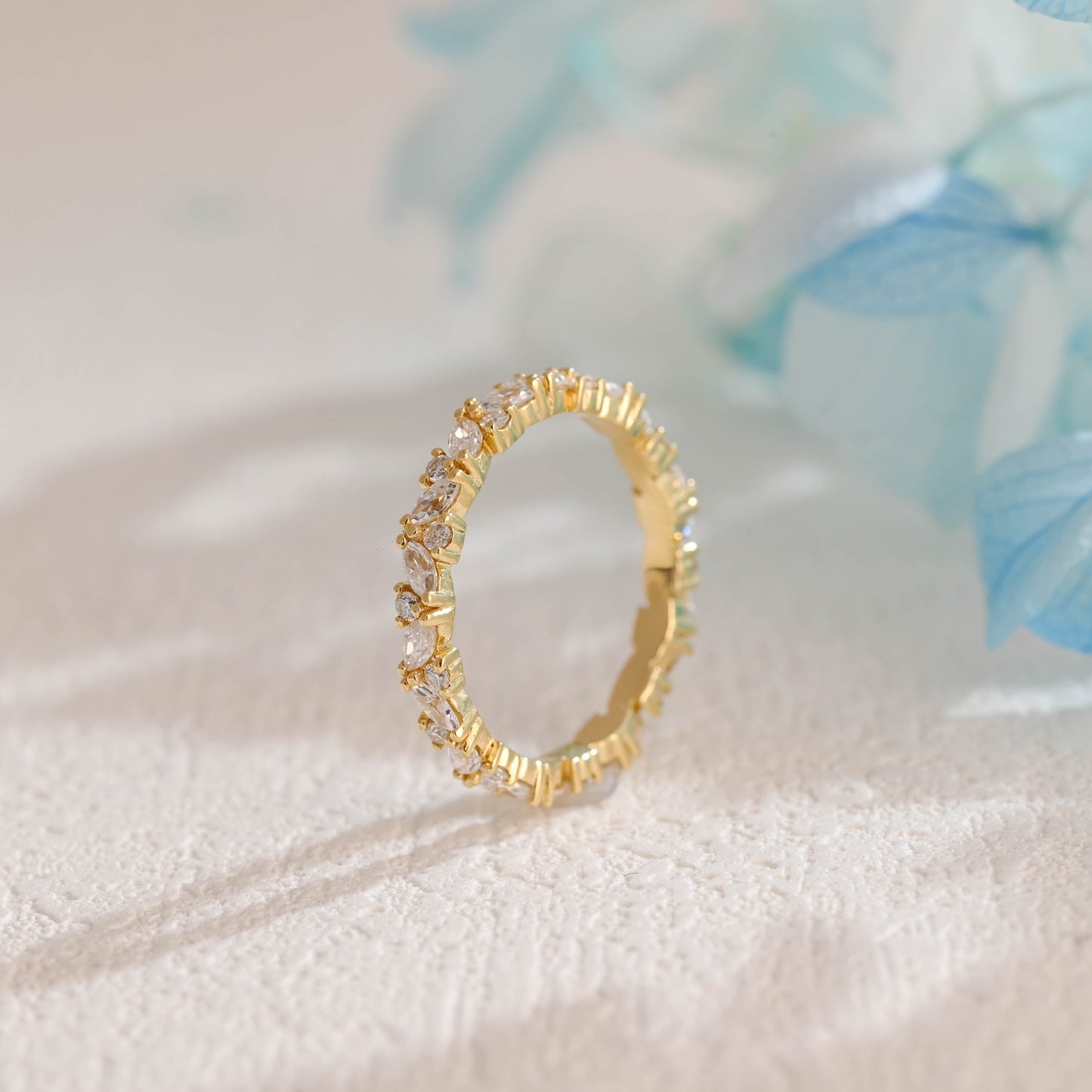 solid-gold-full-eternity-marquise-round-cut-moissanite-wedding-ring-band