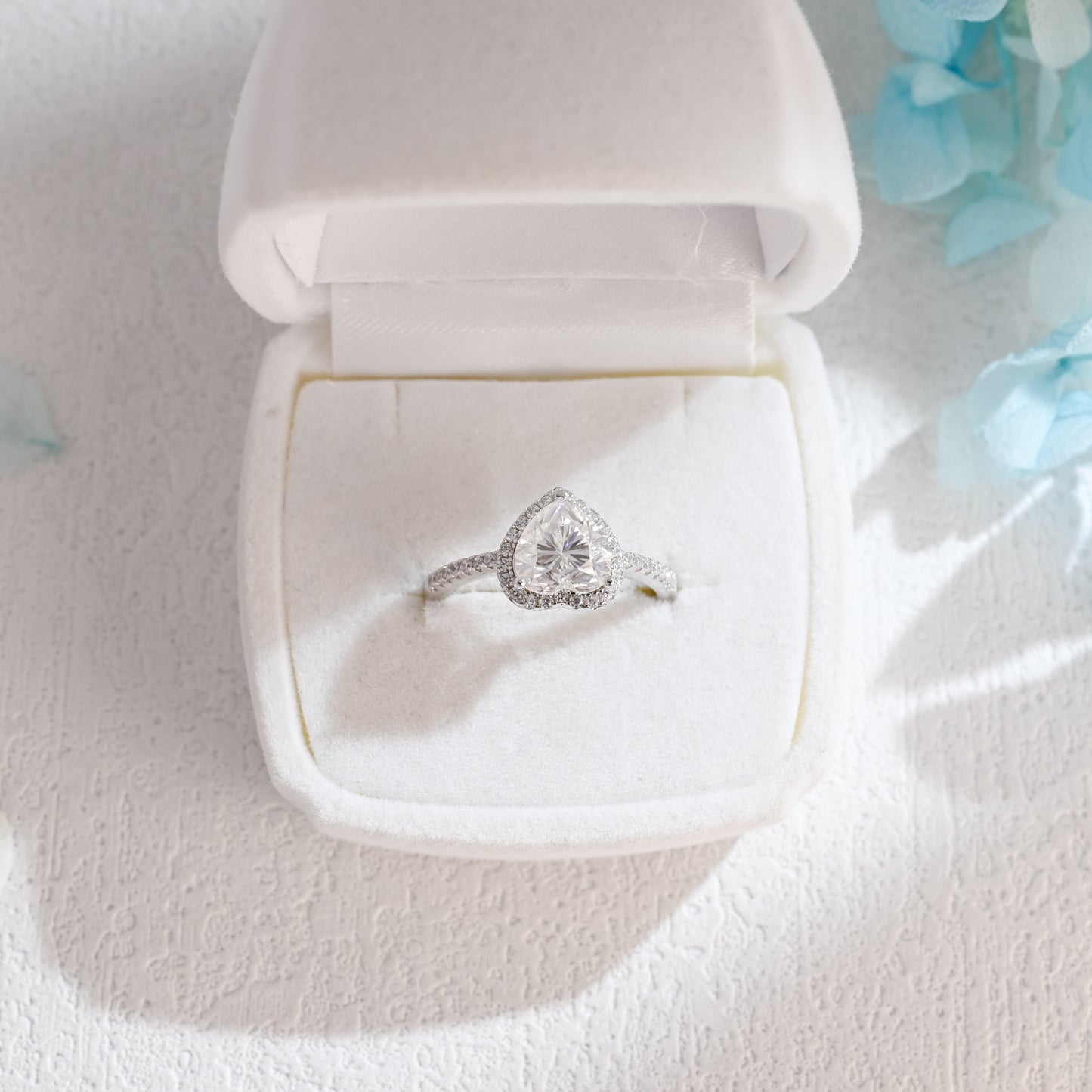 Heart-Cut-Moissanite-engagement-ring-solid-gold-ring-promise-ring-gift