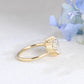 Solid Gold Toi Et Moi Pear & Marquise Cut Moissanite Engagement Ring