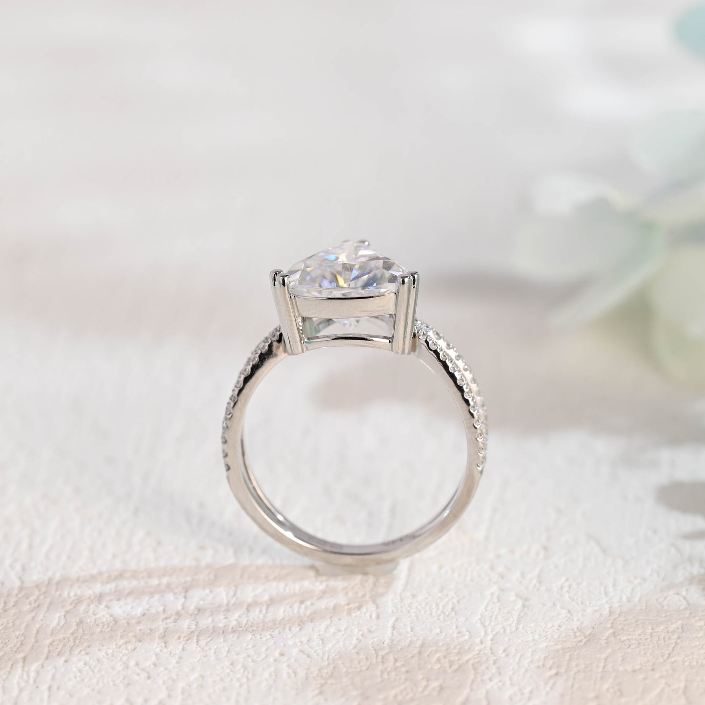 causyou-solid-gold-trillion-cut-moissanite-engagement-ring-cross-band-split-shank-trilliant-wedding-ring