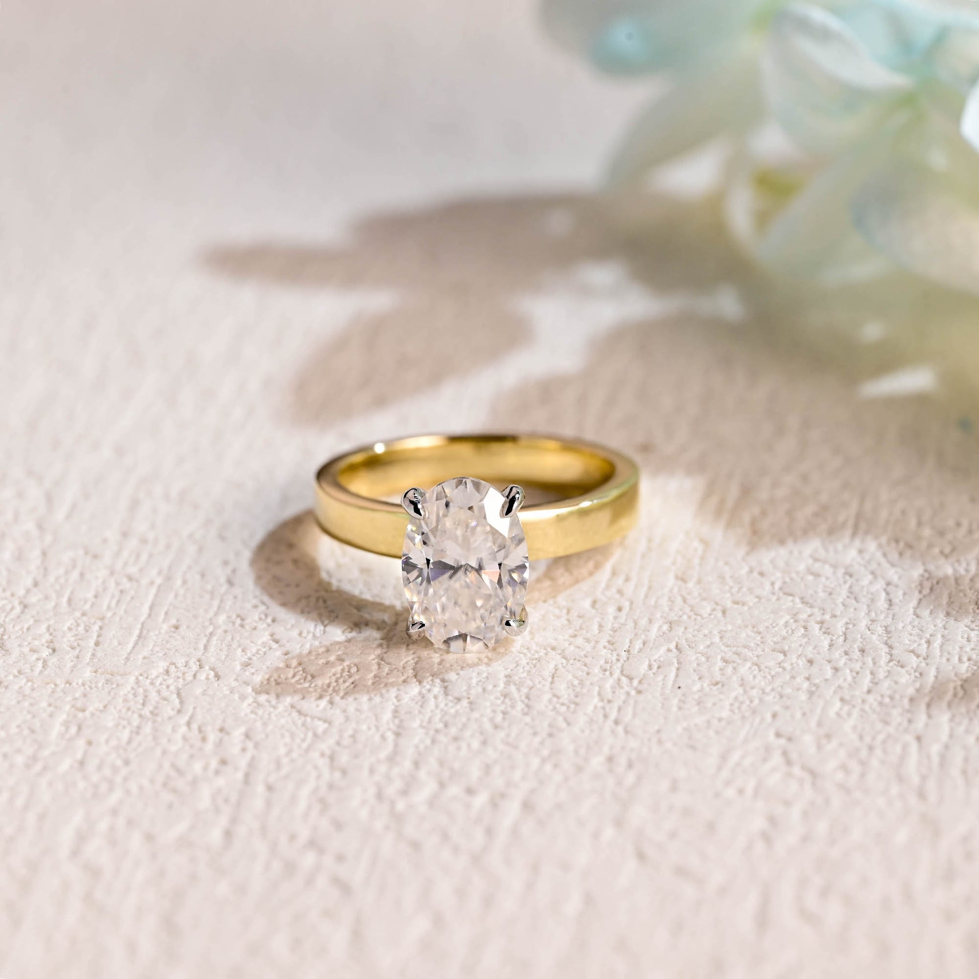 Oval-cut-moissanite-engagement-ring-solid-gold-ring-promise-ring-gift