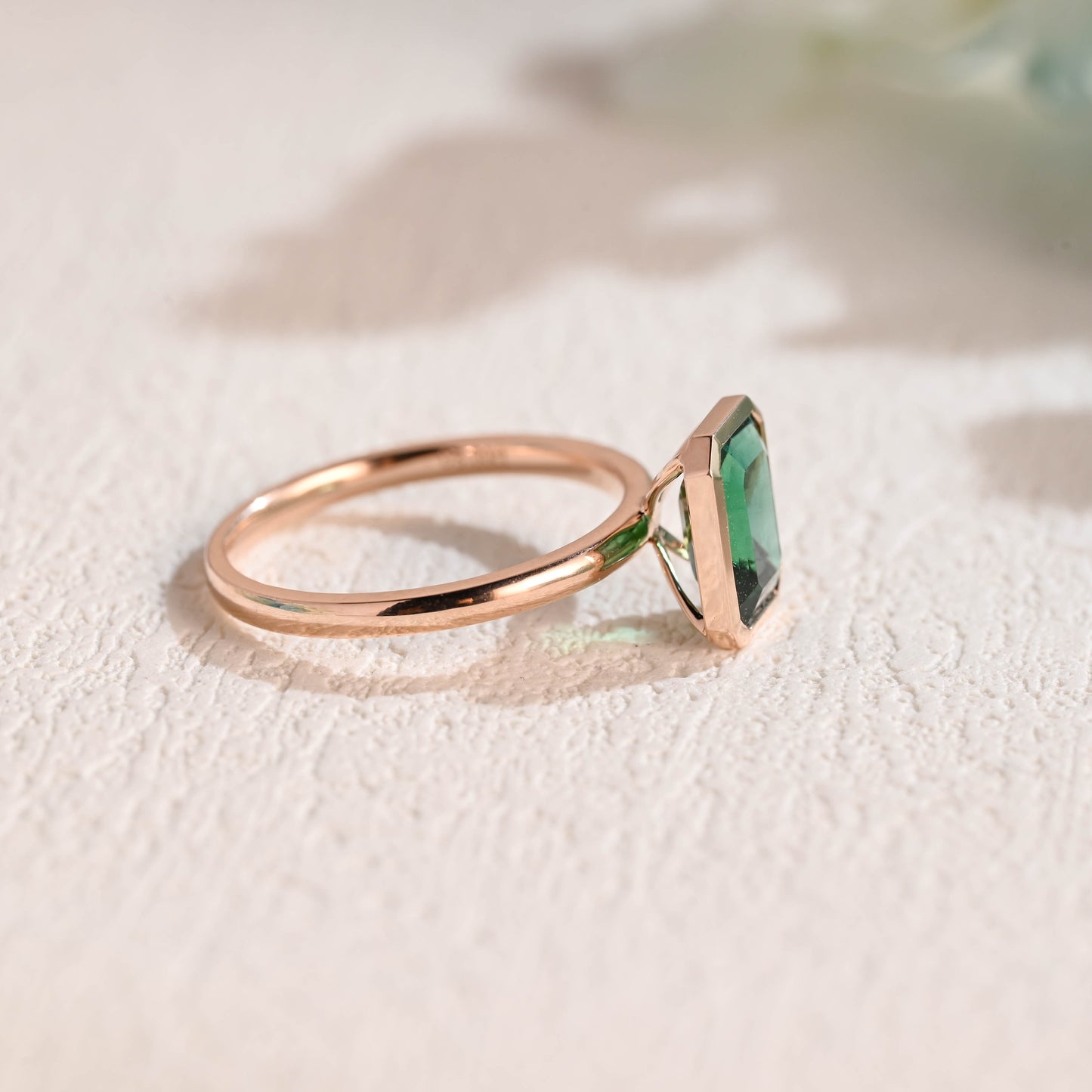 solid-gold-lab-grown-emerald-engagement-ring-promise-ring-bezel-ring