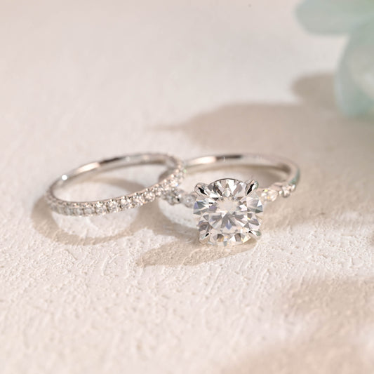 round-cut-moissanite-wedding-ring-set-bridal-set-engagement-ring