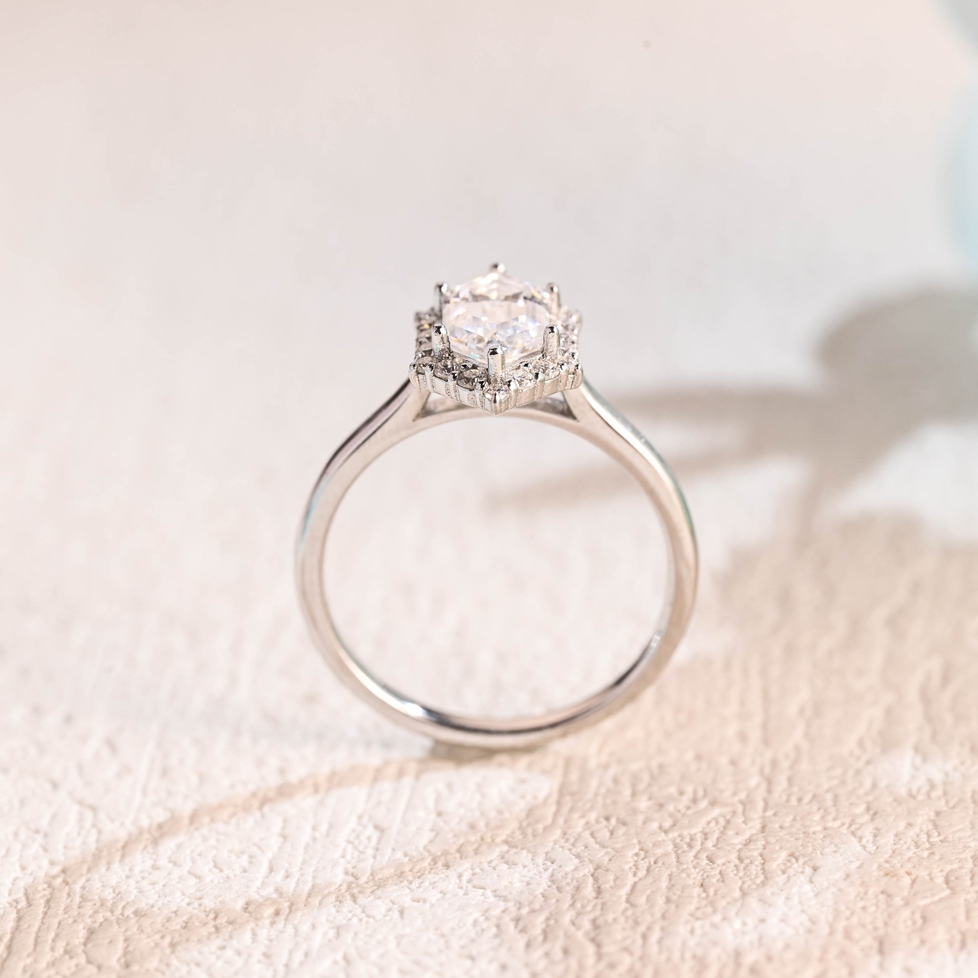 solid-gold-hexagonal-cut-moissanite-engagement-ring-halo-ring-marquise-cut-ring