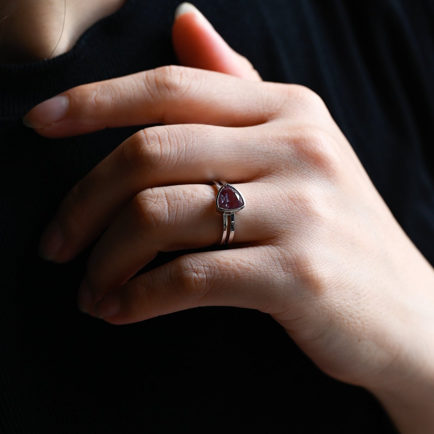 solid-gold-trillion-cut-alexandrite-engagement-ring