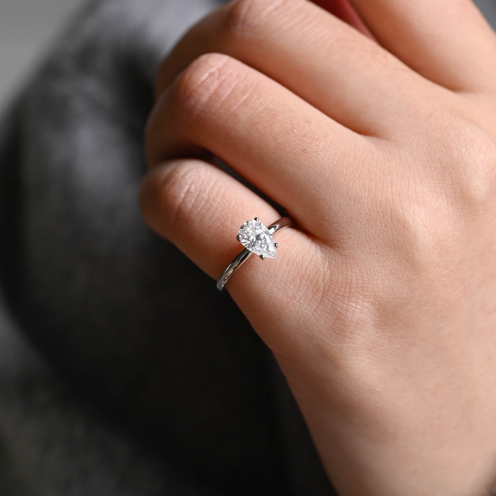 solitaire-pear-engagement-ring-wedding-ring