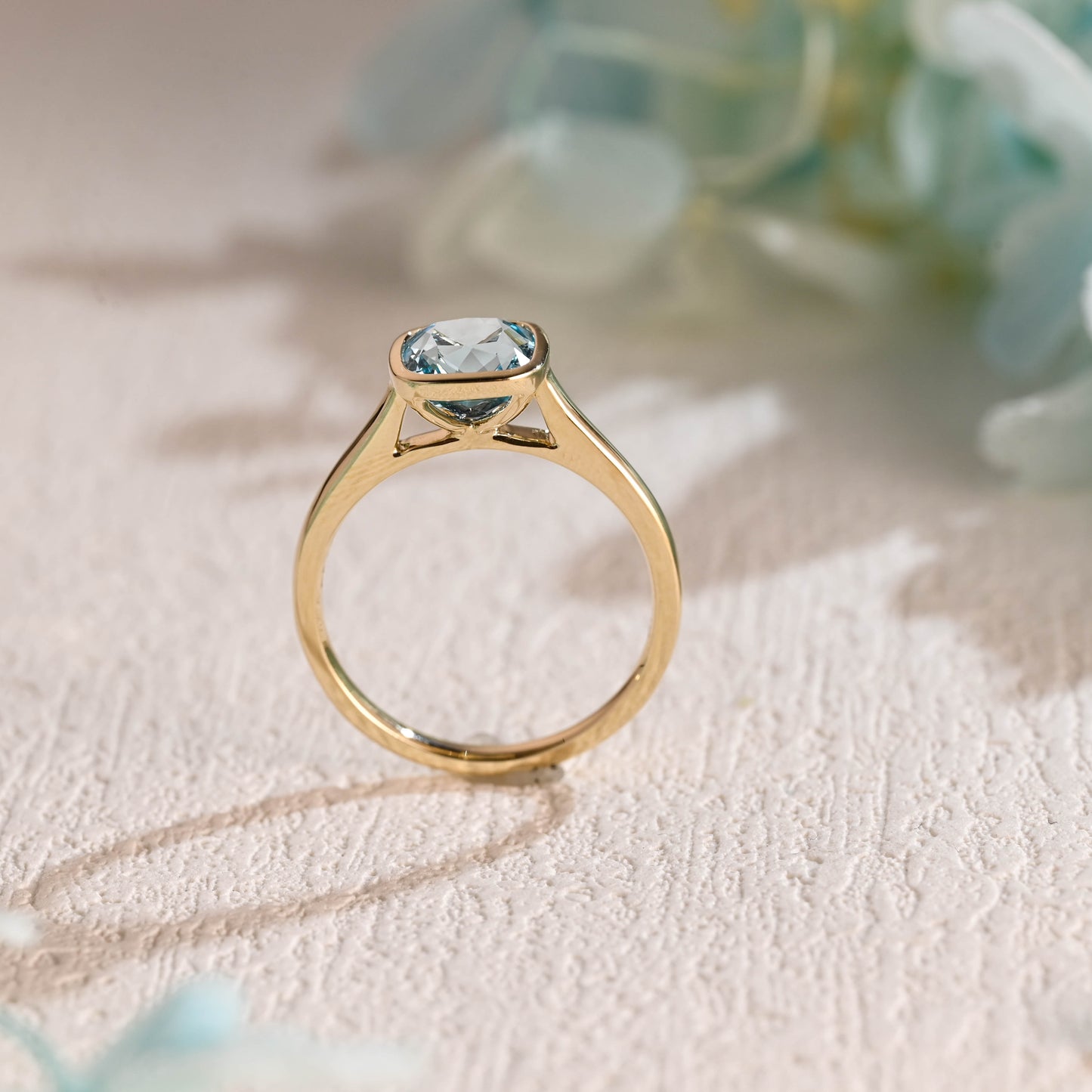 solid-gold-cushion-cut-aquamarine-ring-bezel-ring-cathedral-ring-sapphire-ring