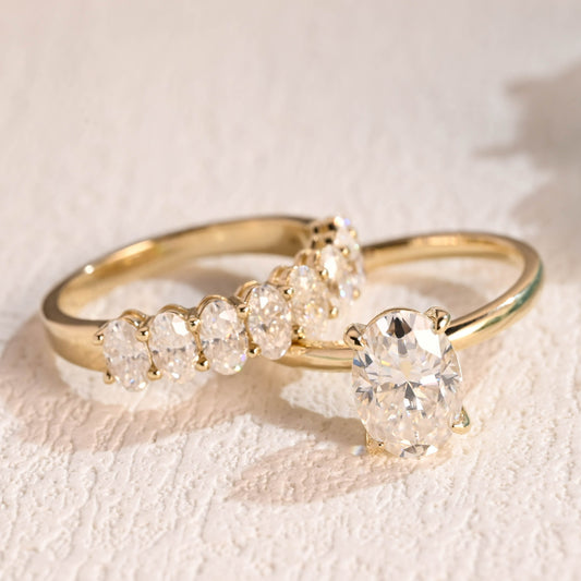 Oval-Cut-Moissanite-Engagement-Ring-Set-Wedding-Ring-Set-Bridal-Set-Gift